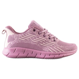 Bona Openwork Sport Shoes violet