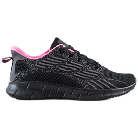 Bona Openwork Sport Shoes black pink grey Bona Openwork Sport Shoes black pink grey