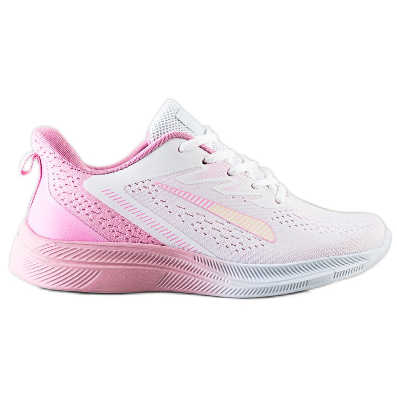 Bona Openwork Sneakers For Spring white pink