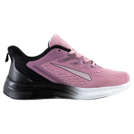 Bona Openwork Sneakers For Spring black purple pink