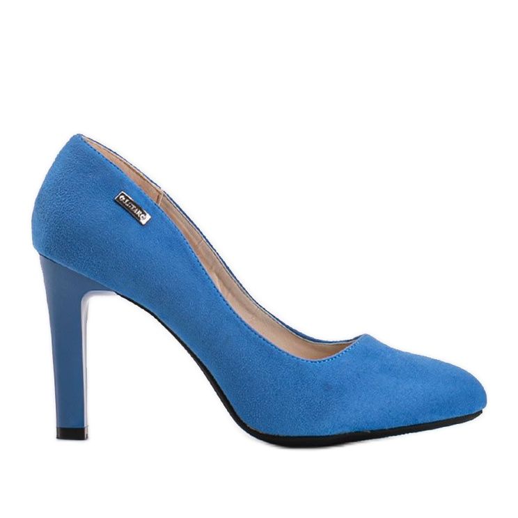 Blue pumps on the Abbey heel