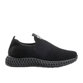 Black Katy slip-on sports shoes