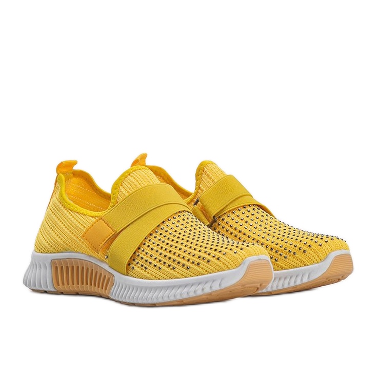 Yellow Akira slip-on sports shoes
