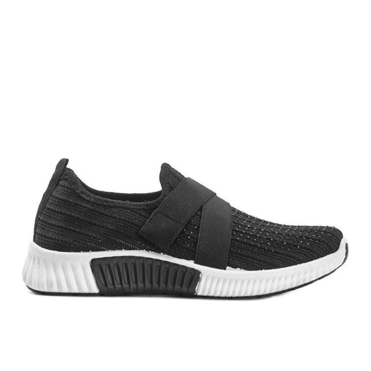 Black Akira slip-on sports shoes