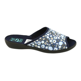 Adanex Tęg flower slippers. G1 / 2 18760 navy blue blue Adanex Tęg flower slippers. G1 / 2 18760 navy blue blue