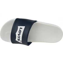 Levi's Batwing Slide Sandal 228998-756-51 white navy blue