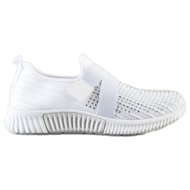 SHELOVET Sports shoes with crystals white