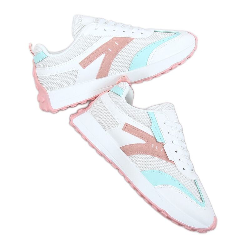 Multicolor sports shoes 6115 WHITE / PINK multicolored Multicolor sports shoes 6115 WHITE / PINK multicolored