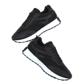 Black sports shoes 6115 Black