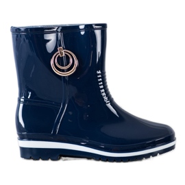 Bona Galoshes With Golden Ornament blue Bona Galoshes With Golden Ornament blue