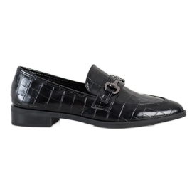 S. BARSKI Elegant Moccasins In Spitz black S. BARSKI Elegant Moccasins In Spitz black