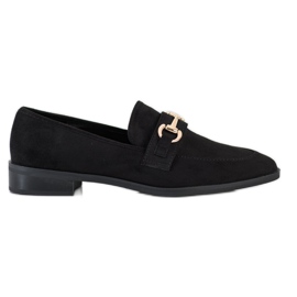S. BARSKI Elegant Moccasins In Spitz black S. BARSKI Elegant Moccasins In Spitz black