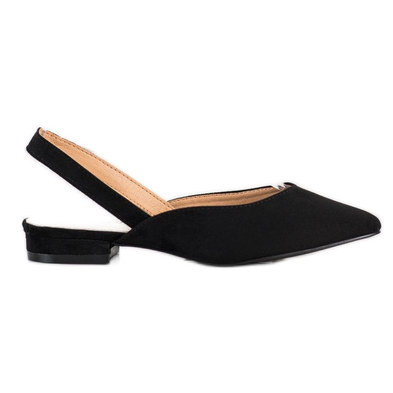 S. BARSKI Black Pumps With A Open Heel