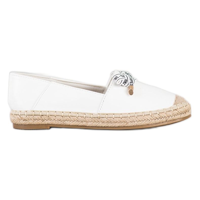 S. BARSKI White Espadrilles With Eco Leather