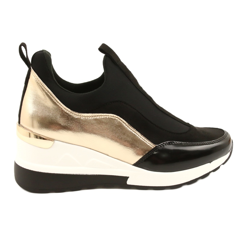 Evento wedge sneakers 21PB35-4000 black golden