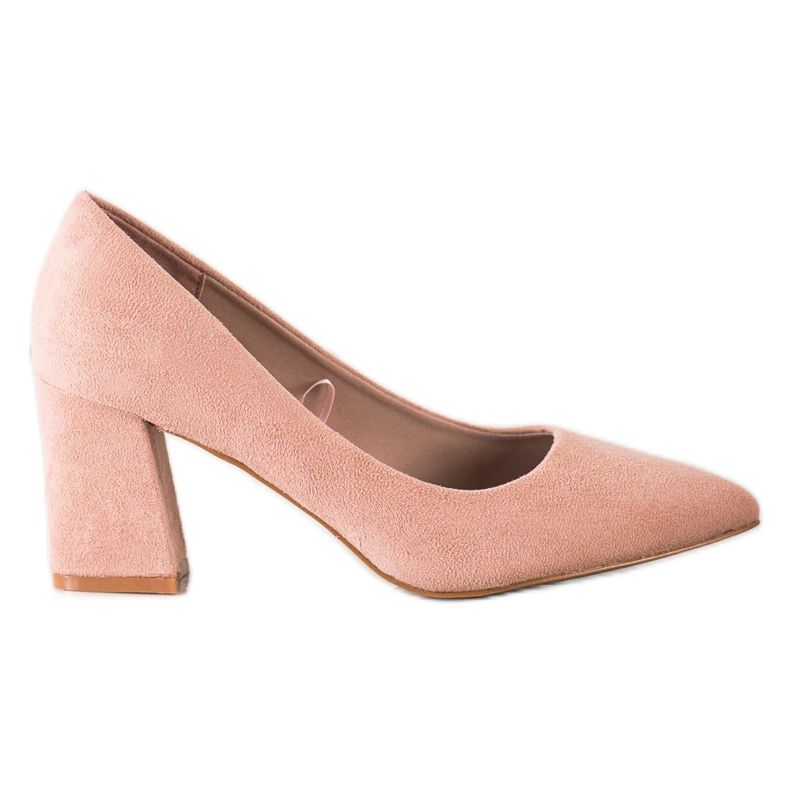 Classic suede VINCEZA pumps pink