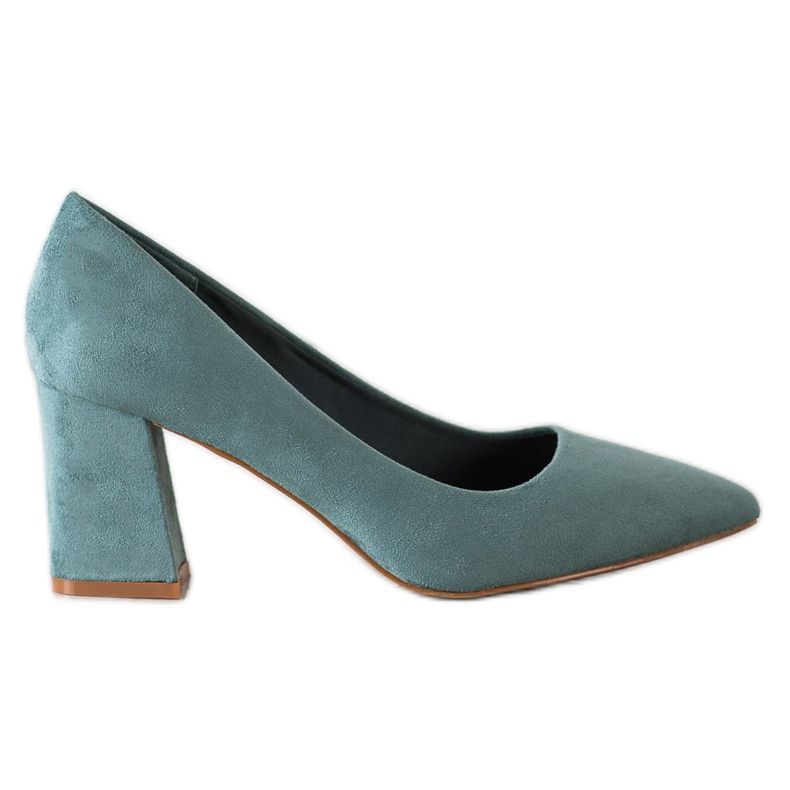 Classic suede VINCEZA pumps green