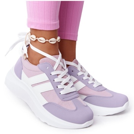 PS1 Women's Sport Shoes Sneakers Violet Holiday white pink