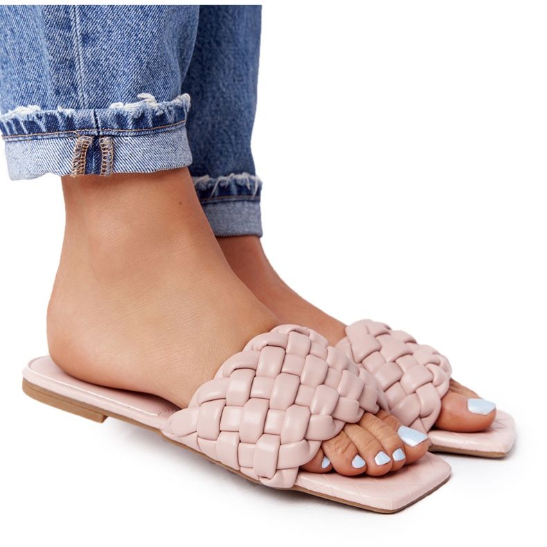 PS1 Women's Beige Cheryl Braided Slippers