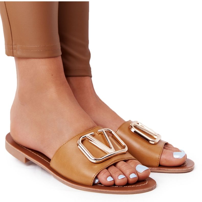 PS1 Women's Classic Slippers Camel Vicky brown golden PS1 Women's Classic Slippers Camel Vicky brown golden