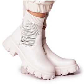 Women's Socks Boots Workers White Stormy