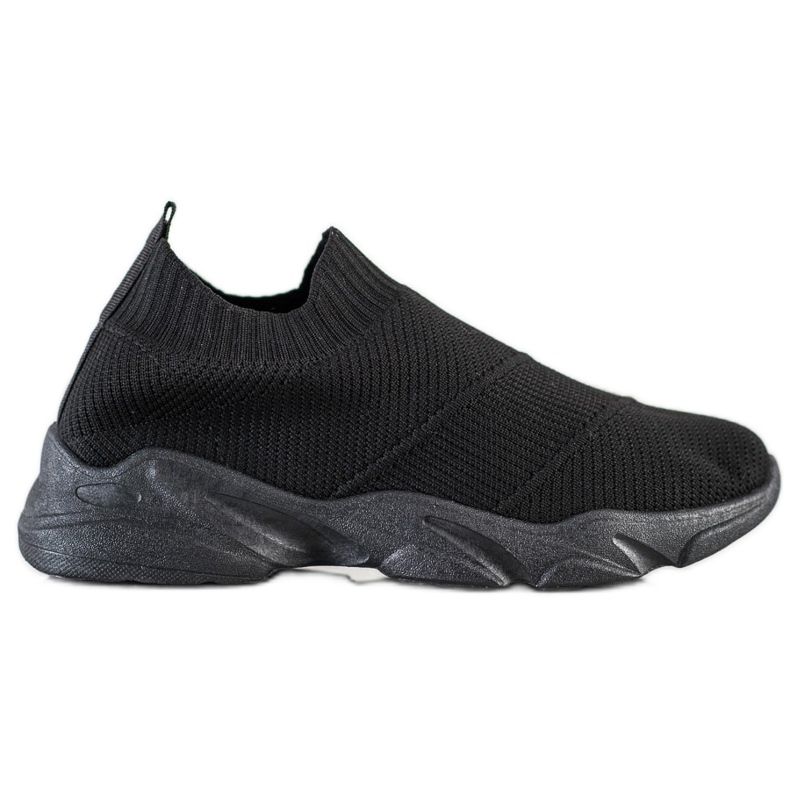 SHELOVET Comfortable Slip-On Shoes black