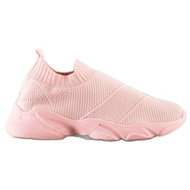 SHELOVET Comfortable Slip-On Shoes pink SHELOVET Comfortable Slip-On Shoes pink