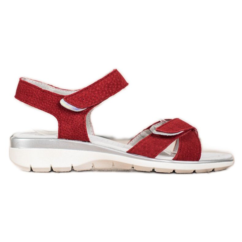 VINCEZA Velcro Sandals red