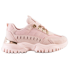 SHELOVET Powder Sneakers pink