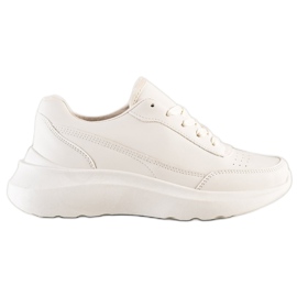 SHELOVET Classic Eco Leather Sneakers beige SHELOVET Classic Eco Leather Sneakers beige