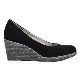 VINCEZA suede pumps black