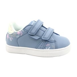 American Club Velcro shoes ES22 / 21 blue silver