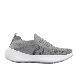 Gray sports shoes with cubic zirconia Mia grey