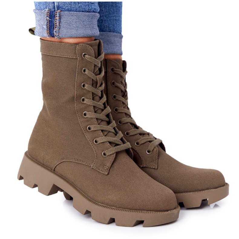Women's Green Haley Worker Boots
