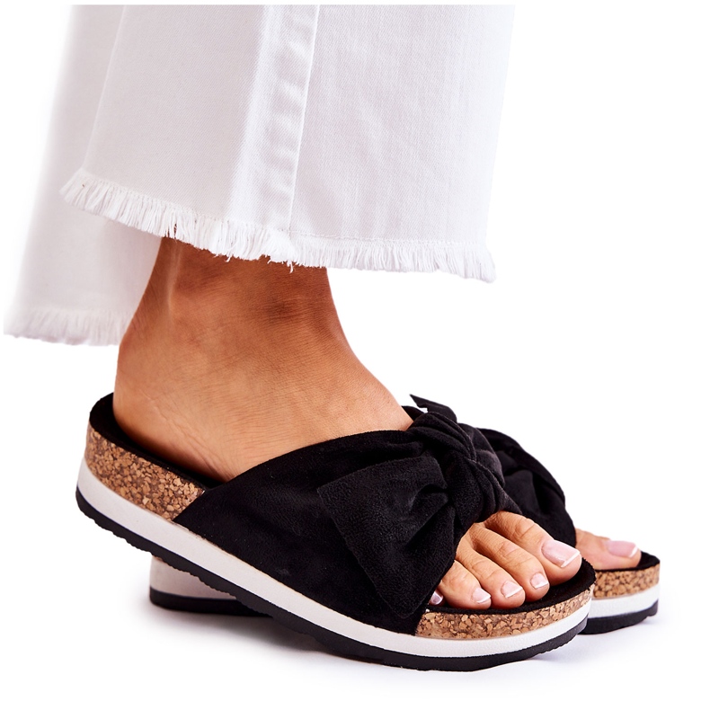 PS1 Black Slippers On The So Comfy Platform