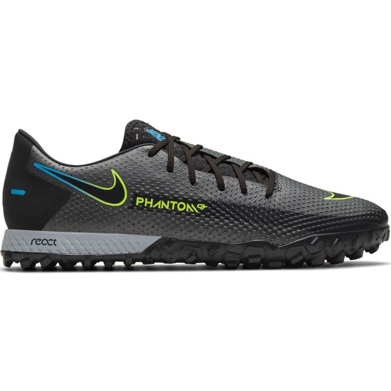 Nike React Phantom Gt Pro Tf soccer shoes black CK8468 090