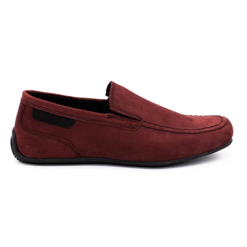 Polbut Men's leather loafers 2105 burgundy red Polbut Men's leather loafers 2105 burgundy red