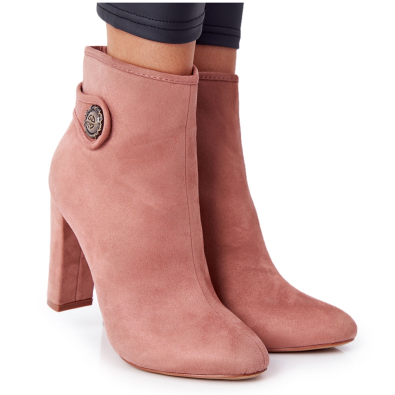 Classic boots on a post Lu Boo Pink