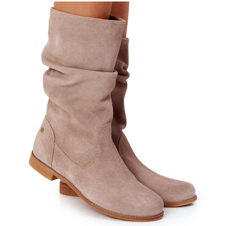 Women's Suede Boots Maciejka 05057-04 Beige brown Women's Suede Boots Maciejka 05057-04 Beige brown