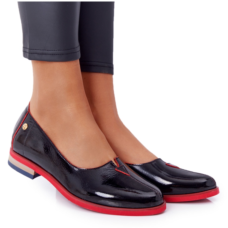 Lacquered Leather Shoes Maciejka 05035-20 Black Lacquered Leather Shoes Maciejka 05035-20 Black