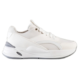 SHELOVET Classic Sneakers On The Platform white SHELOVET Classic Sneakers On The Platform white