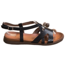 Casual Sergio Leone Sandals black