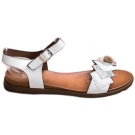 Stylish Sergio Leone sandals white