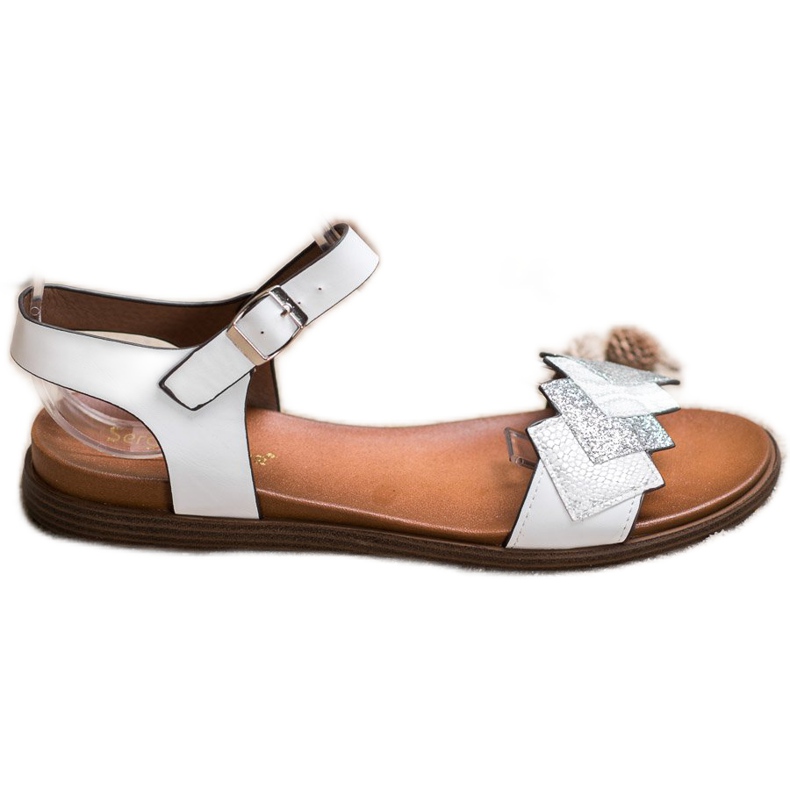 Stylish Sergio Leone sandals white
