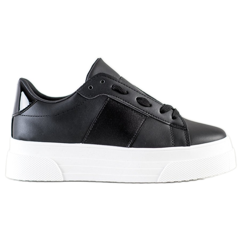 SHELOVET Sneakers With Eco Leather On The Platform black