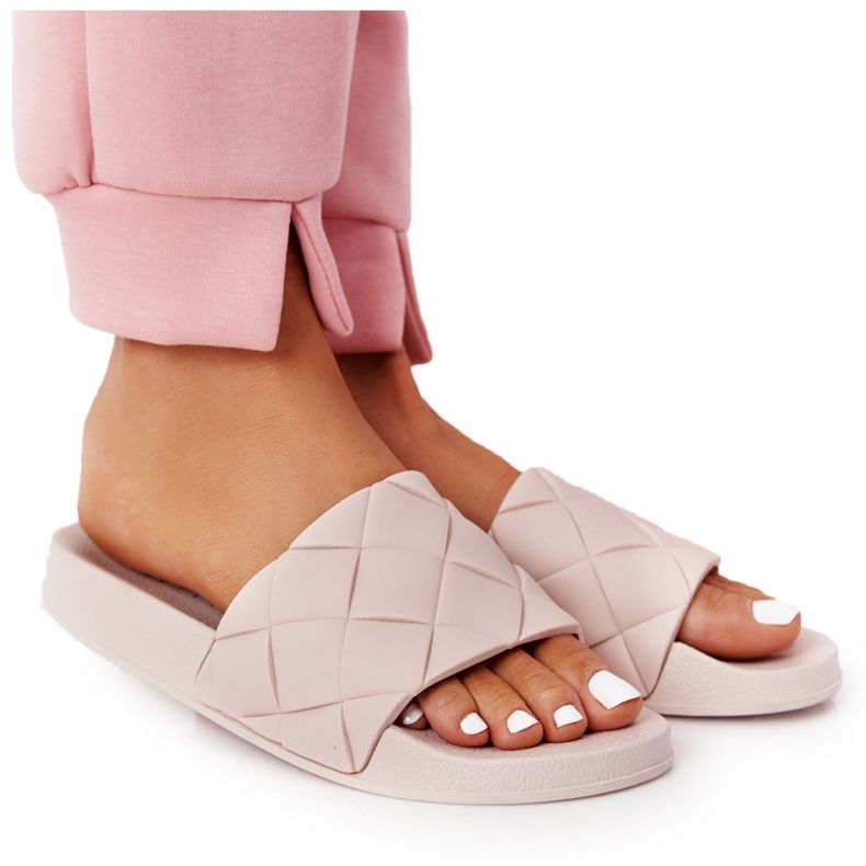 PS1 Women's Beige Rubber Slippers Let's Swim brown PS1 Women's Beige Rubber Slippers Let's Swim brown