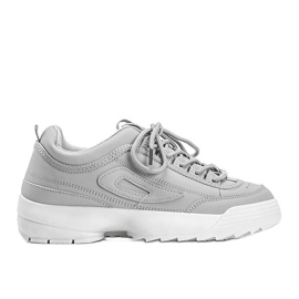 Gray sneakers with thick Amya soles grey Gray sneakers with thick Amya soles grey