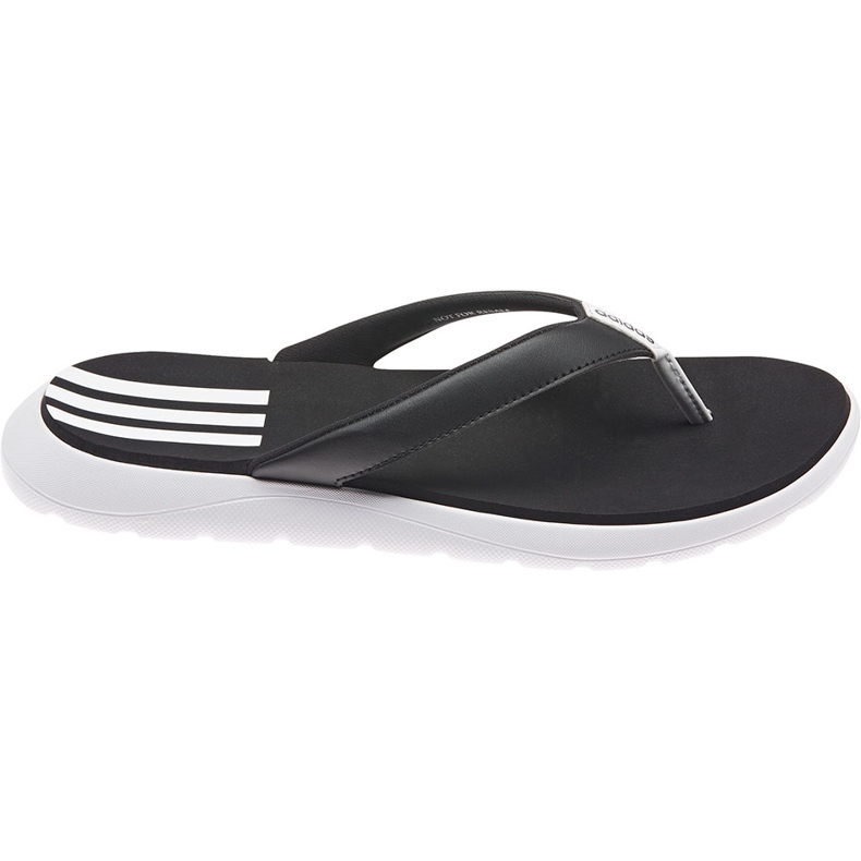 Adidas Women's Comfort Flip Flop slippers black and white FY8656