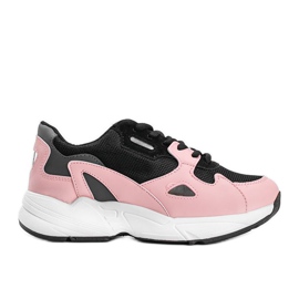 Kendall women's black and pink sneakers