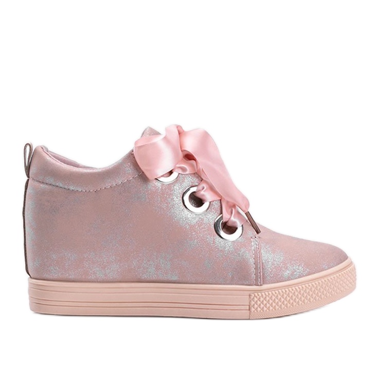 Pink shimmering Elle women's sneakers